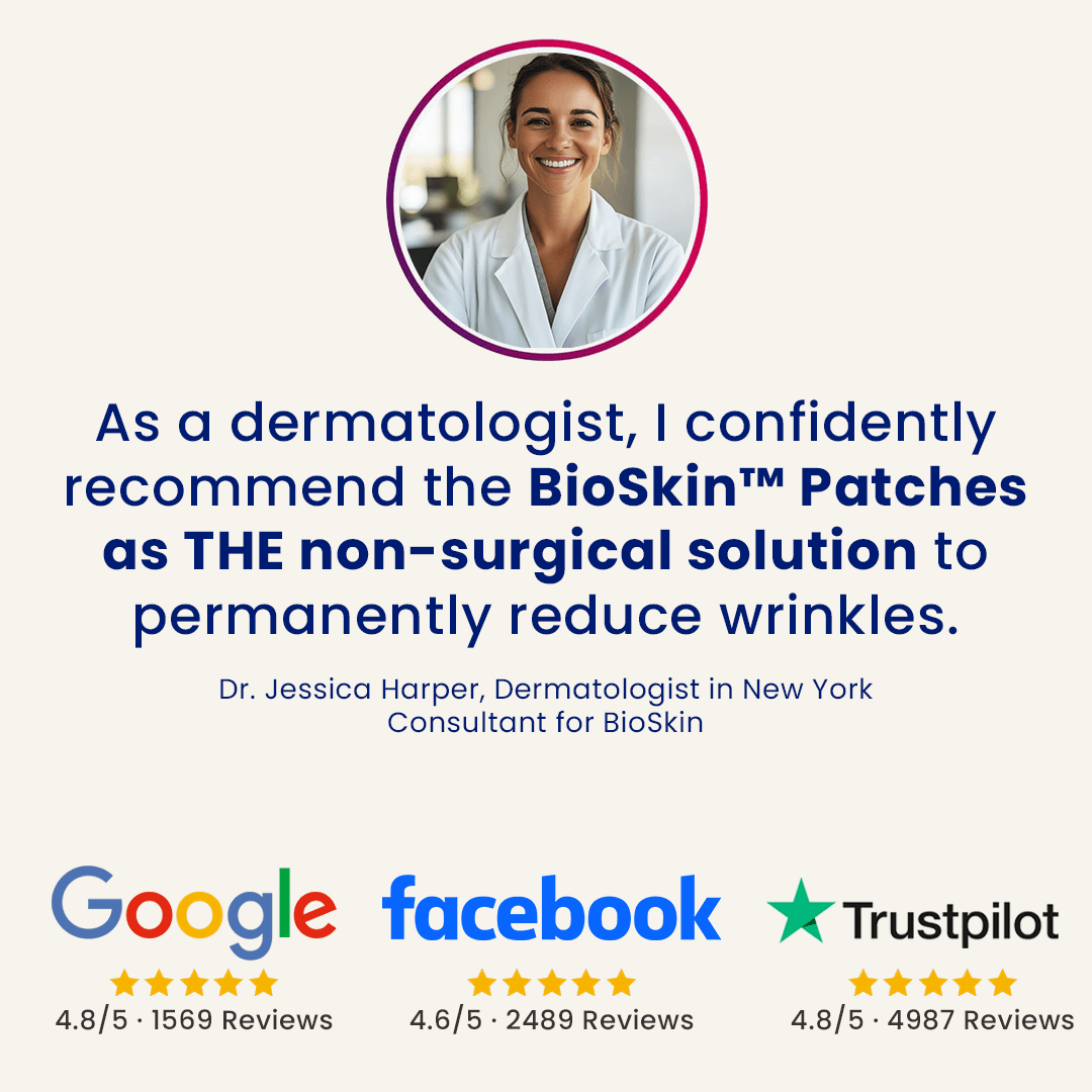 The BioSkin™ Patches : Say goodbye to your wrinkles now !